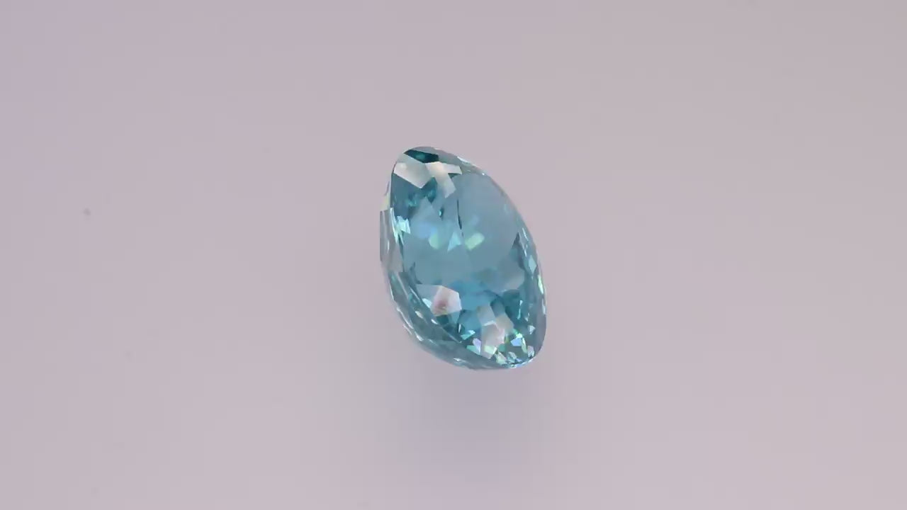 Blue Zircon 23.96 ct